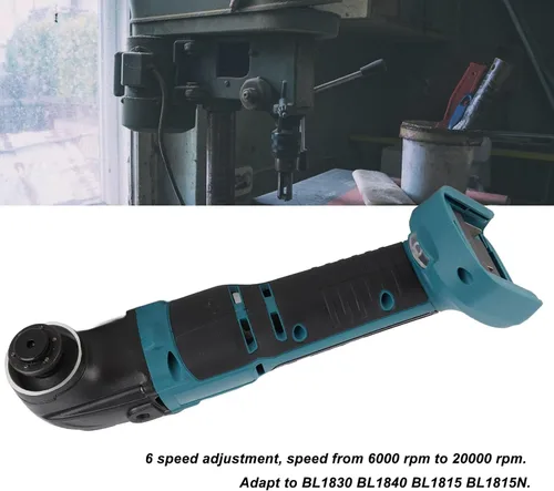 Vista 6 de Kit de herramientas oscilantes, multiherramienta de 6000-20000RPM con ángulo de giro ajustable, construcción de ABS, control de velocidad versátil