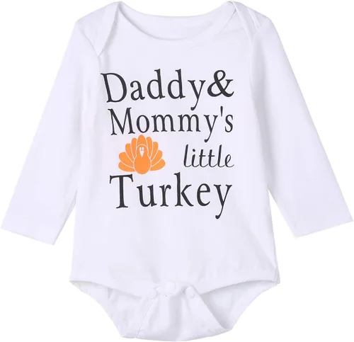 Vista 2 de Conjunto de ropa de Acción de Gracias para bebés y niñas