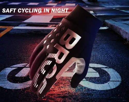 Vista 6 de ROCKBROS Guantes de ciclismo Motocycle Mountain Bike Guantes de dedo completo Ciclismo Guantes para hombres Guantes de bicicleta
