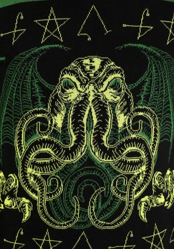 Vista 8 de Suéter de Halloween Rabia de Cthulhu para Adultos Multicolor