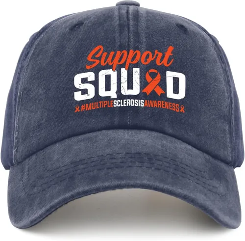 Vista 8 de Support Squads Multiplees Sclerosaes Awareness Golf Hat Mama Hat Cyan Blue Gifts for Daughter Sun Cap
