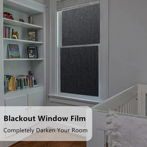 Vista 3 de VELIMAX película de privacidad para ventana, con textura de seda, no adhesiva, tintada, decorativa, para control de calor