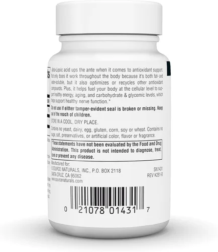 Vista 4 de Source Naturals Ácido alfa lipoico, 300 mg - 30 tabletas veganas