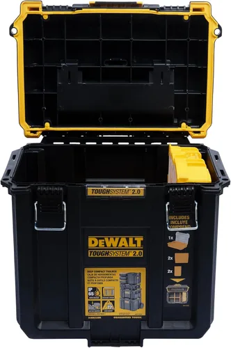 Vista 7 de DEWALT TOUGHSYSTEM 2.0 Caja de herramientas profunda compacta y duradera con divisores extraíbles (DWST08035)
