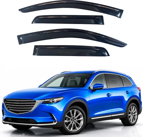 Vista 203 de Visera de ventana IG para Ford Focus Sedán y Hatchback 2012-2018, Protector de ventana lateral para lluvia y viento estilo Mugen, extra duradero