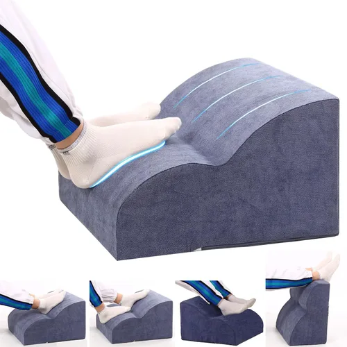 Vista 11 de Reposapiés para debajo del escritorio en el trabajo. Taburete de tres niveles multifuncional, con reposapiés lavable. para debajo del escritorio