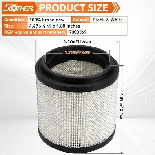 Vista 2 de 7080369 Filtro de aire de repuesto para Polaris Trail Boss 250 350 Trail Blazer 250 Sportsman 400 Xplorer 400L Big Boss 4X6 6X6 Xpress 300