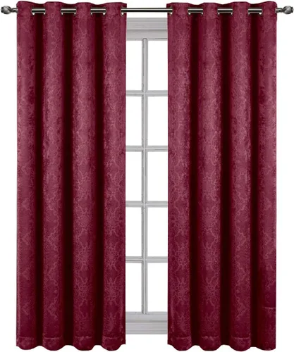 Vista 13 de Royal Hotel Bedding Bella - Paneles de cortina opacas con ojales, color beige, 2 paneles, 52 x 63 pulgadas cada uno