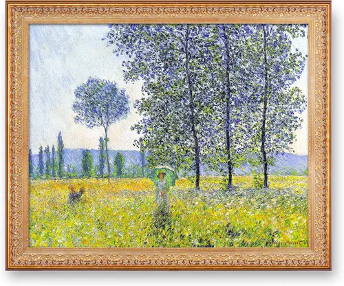 Vista 107 de A&T ARTWORK Antibes Seen from The Salis Gardens de Claude Monet Las Obras de Arte Clásico Mundial Reproducciones, Impresiones de Arte en Lienzo
