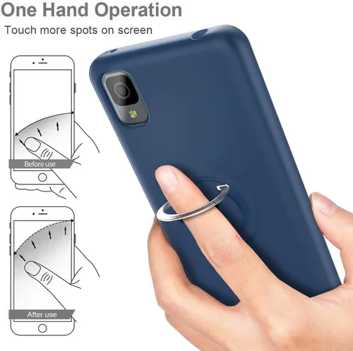 Vista 6 de NZND TCL 30 LE - Funda de silicona para TCL 30Z (T602DL), con protector de pantalla de vidrio templado (cobertura máxima), protector de cuerpo