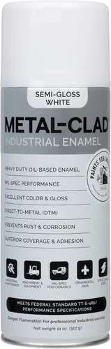 Vista 28 de Pinturas para la industria Esmalte industrial, Pintura en aerosol - Maquinaria de hierro de metal de acero - 1 lata (aluminio metálico) 9-S-1423