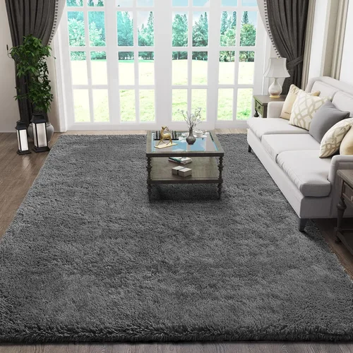 Vista 42 de Ophanie - Alfombras para sala de estar, antideslizante y suave, de felpa grandes y peludas para dormitorio, peludas para niños y niñas, decoración