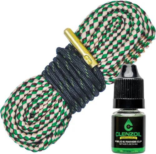 Vista 15 de Clenzoil Cobra Bore Cleaner – Pull-Through Gun Barrel Cleaning Tool – Brass Brush Embedded in Cotton Bore Rope – Reusable & Washable – Includes CLP