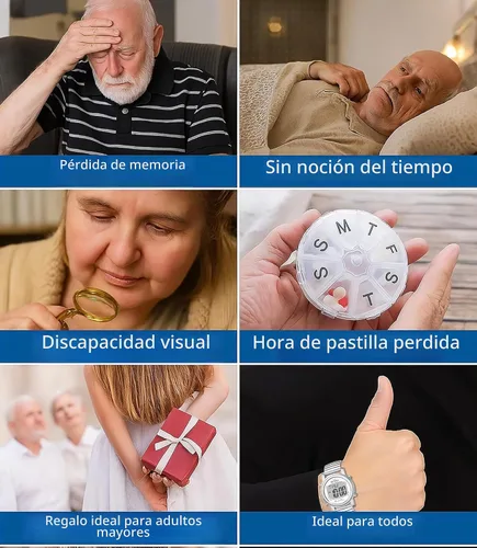 Vista 5 de Reloj parlante de cinco sentidos atómico! - Set Itself Senses - Reloj parlante de metal fácil de leer (plata)