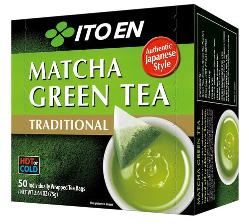 Vista 2 de Ito En Té verde matcha tradicional, 50 unidades, cero calorías, con cafeína