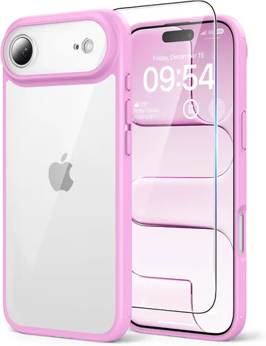 Vista 77 de TAURI Funda para iPhone 17, antiamarilleamiento con protector de pantalla, protección de grado militar, a prueba de golpes, delgada para iPhone 17