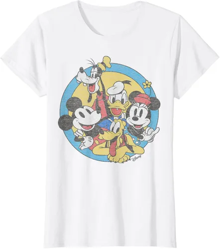 Vista 17 de Disney Camiseta retro de Mickey and Friends Group Shot