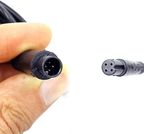 Vista 3 de Cable de extensión para cámara de salpicadero (4 pines de 3.3 pies), cable de cámara de respaldo, cable de extensión de espejo retrovisor, cable