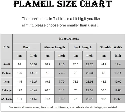 Vista 6 de Plameil Camisetas musculares elásticas de manga corta para hombre, cuello redondo, para entrenamiento de culturismo, color negro