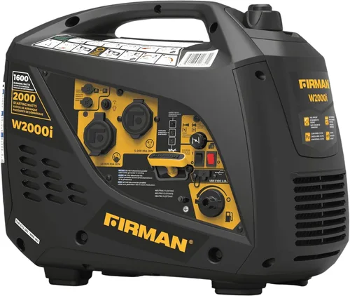Vista 15 de FIRMAN Generador portátil con inversor de gas W03382, potencia de arranque eléctrico de 3650 W, silenciador silencioso de la serie Whisper, modo