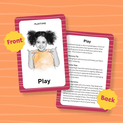 Vista 9 de American Sign Language Flash Cards for Kids 101 Easy ASL Signs for Nonverbal Communication