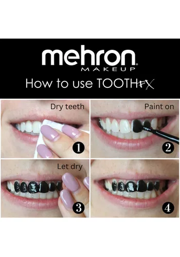 Vista 5 de Maquillaje para Disfraz Black Tooth FX Multicolor
