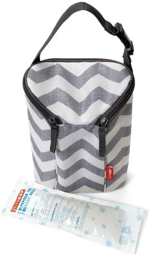 Vista 3 de Skip Hop Bolsa para biberones, Grab & Go, Chevron, 6.75 x 3.5 x 9 pulgadas (paquete de 1)