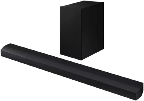 Vista 2 de SAMSUNG Barra de sonido DTS Virtual:X con refuerzo de graves y subwoofer inalámbrico HW-B73MD/ZA - Negro (renovado)