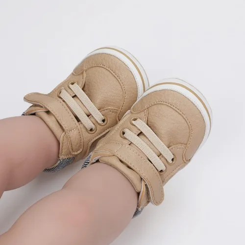 Vista 40 de COSANKIM Zapatos deportivos para bebé niño y niña, zapatos de tobillo altos, antideslizantes, suela suave, zapatos de cuna para niños pequeños
