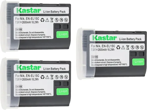 Vista 5 de Kastar Paquete de 1 batería de repuesto para Nikon Z 5 Z5, Z 6 Z6 Z6 II, Z 7 Z7 Z7 II Z 7 Q3 Z7Q3, Z 8 Z8, 1V1, D500, D600, D610, D750, D780, D800