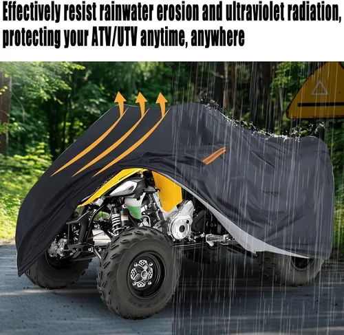 Vista 5 de Funda para automóvil de 2 a 3 plazas, impermeable, protección para todo tipo de clima, al aire libre, resistente, protección para todo