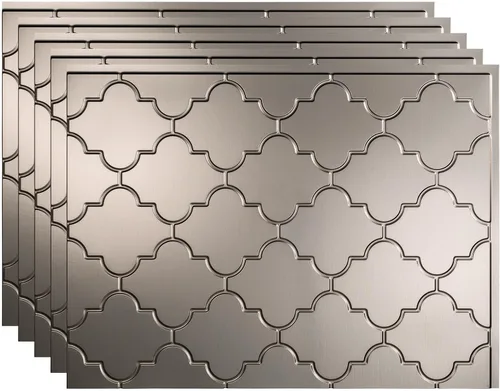 Vista 13 de FASÄDE Mónaco - Panel decorativo de vinilo para salpicaduras de 18 x 24 pulgadas en acero galvanizado (paquete de 5)