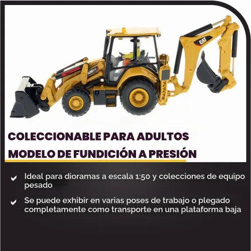 Vista 3 de Diecast Masters Caterpillar 420F2 It Retroexcavadora Cargadora Serie High Line Vehículo