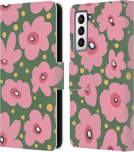 Vista 103 de Head Case Designs Officially Licensed Ninola Ditsy Flowers Yellow Nature Bold Leather Wallet Case Compatible with Samsung Galaxy A07 4G