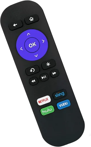 Vista 5 de Mando a distancia reemplazado para Roku 1 2 3 4 HD LT XS XD Roku Express 3900R Premiere 4620XB 4210XB 3900R 2500R 2700R 2450XB con botones de acceso