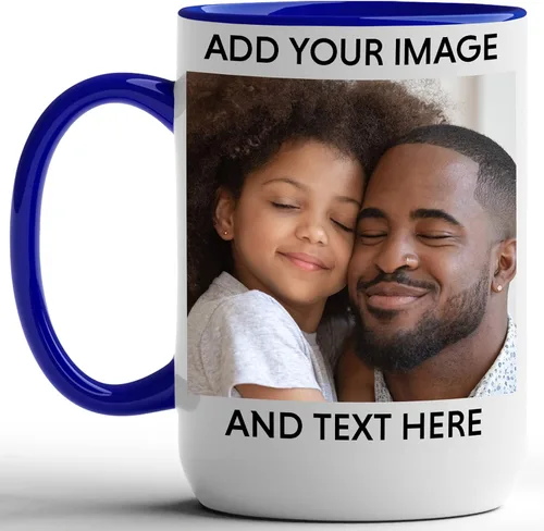 Vista 12 de GotPrint Taza con foto personalizada, regalos personalizados, carga de imagen y texto, logotipo de la empresa, nombre, idea de regalo personalizada
