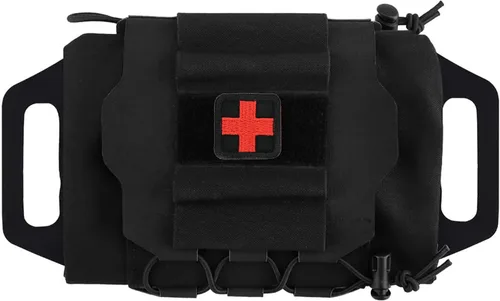 Vista 13 de SABADO Rapid/Quick Deploy First Aid Kit Pack Tactical IFAK Pouch Two-Piece System Med Roll Carrier Hypalon Handle Outdoor Sport Hunting Bag