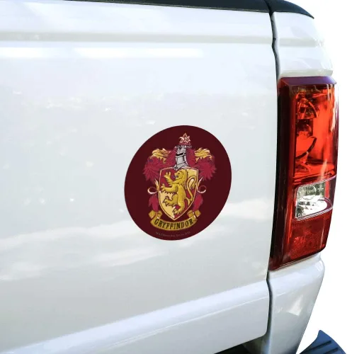 Vista 2 de Harry Potter Gryffindor pintado cresta automotriz coche refrigerador Locker vinilo círculo imán