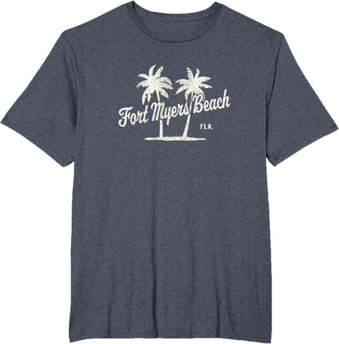 Vista 82 de Fort Myers Beach Florida Vintage 70s Palm Trees Graphic T-Shirt
