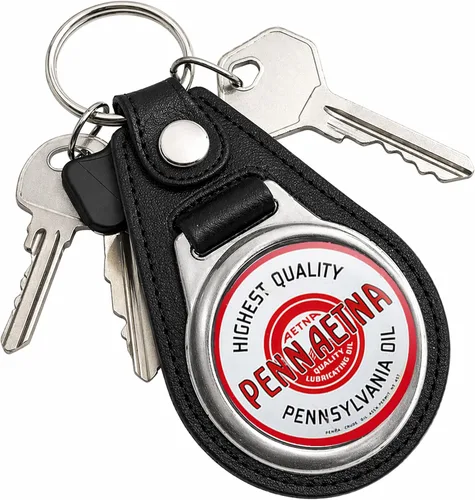 Vista 56 de Brotherhood Round Key Chain for Vintage Motor Oil, Petroleum, and