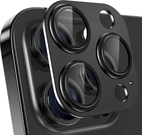 Vista 33 de YWXTW Protector de lente de cámara de vidrio templado para iPhone 14 Pro Max, protección de cobertura completa 3D, tecnología de círculo nocturno