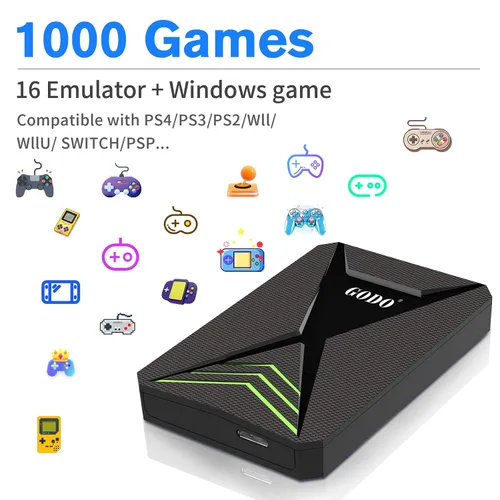 Vista 3 de JAnimauxx Hyper Base Lbox Retro Game Console with Built in 4280 Top Games, Emulator console with 18 Emulators, 2TB Game Console HDD with LaunchBox