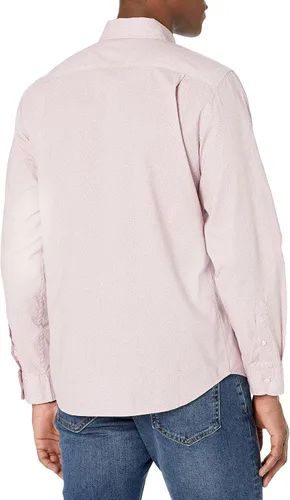 Vista 2 de GAP Camisa de manga larga con botones y popelina elástica para hombre, Floral blanco malva