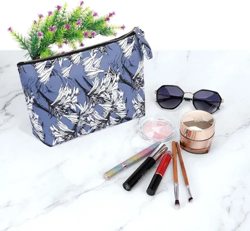 Vista 3 de Kamo Bolsas de maquillaje - Bolsa de cosméticos para mujer, bolsa con cremallera, organizador de cosméticos de viaje, bolsas de viaje para artículos