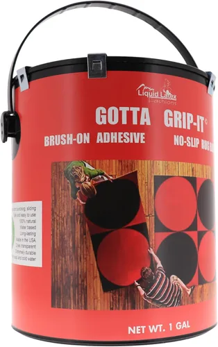 Vista 7 de Gotta Grip-It - Alfombra antideslizante de goma fijadora, 1 galón, segura y fácil de usar, lavable a máquina y apta para secadora, adhesivo