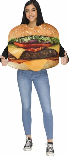 Vista 2 de Fun World Disfraz infantil de hamburguesa con queso
