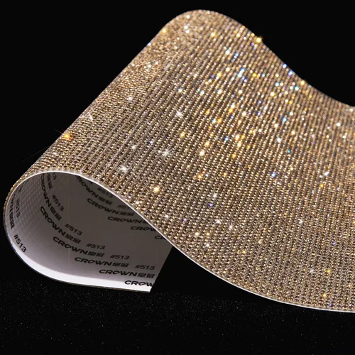 Vista 7 de Hojas de Rhinestone Brillante (Bling), Calcomanías de Rhinestone con Purpurina Autoadhesivas para Manualidades DIY, Hoja de Gemas para Decoración