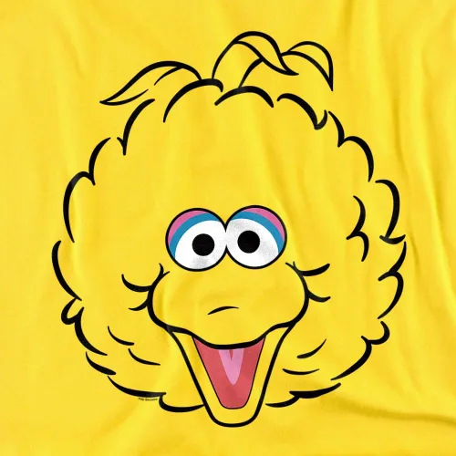 Vista 3 de Disfraz de Plaza Sésamo de cara completa, unisex, colección de camisetas para adultos big bird