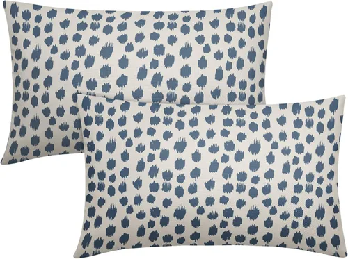 Vista 10 de Sweetshow Juego de 2 fundas de almohada de 16 x 16 pulgadas, diseño bohemio, con diseño de lunares, moderno y moderno, para exteriores, decorativas
