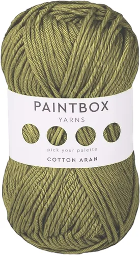 Vista 39 de Paintbox Yarns 100% algodón Aran, 50 g (1.76 oz), 85 m (93 yardas) - Lana blanca en cartón para crochet, tejer - Suave, ligera para suéter, ropa